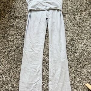 SKIMS Light Gray Track Pants